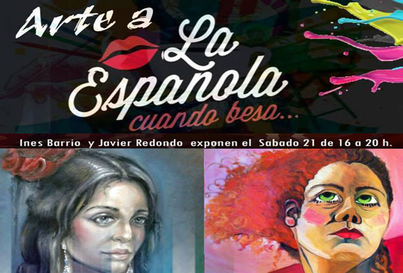 Cartel Exposición de Javier Blanco Artista Contemporáneo España en la Española